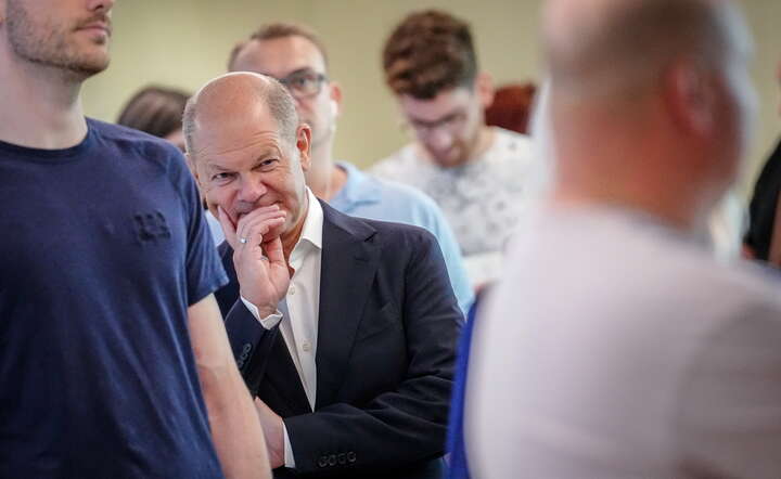 Kanclerz Olaf Scholz / autor: PAP/ EPA/KAY NIETFELD