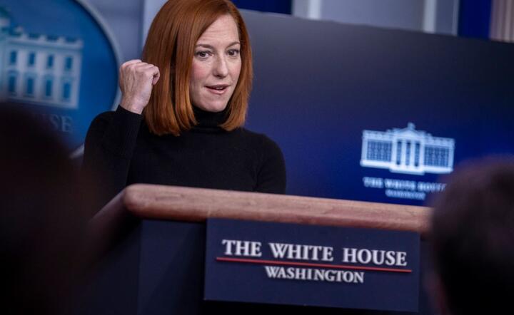 rzeczniczka Białego Domu Jen Psaki / autor: PAP/EPA/SHAWN THEW / POOL