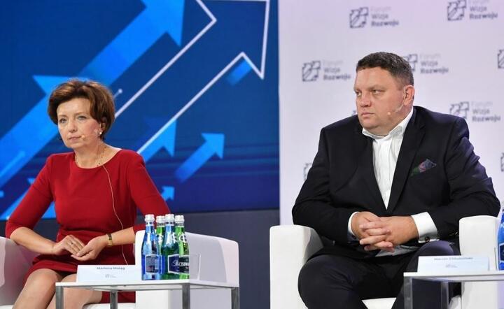 Marlena Maląg i Marcin Chludziński  / autor: PAP