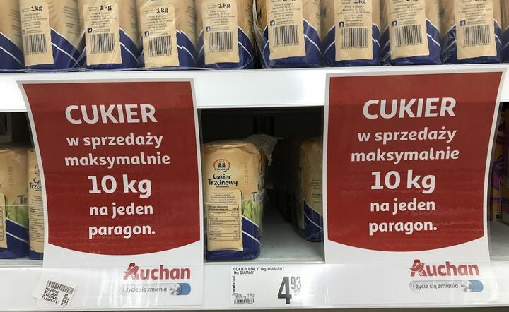 Duży pobyt na cukier spowodował jego braki na półkach sklepowych / autor: Fratria / Andrzej Wiktor
