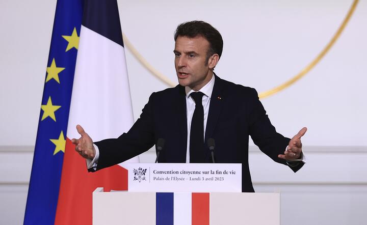 Prezydent Emmanuel Macron / autor: pap