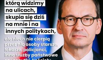 Morawiecki: nie pozwólmy, by przez nieodpowiedzialne zachowania cierpiały osoby starsze
