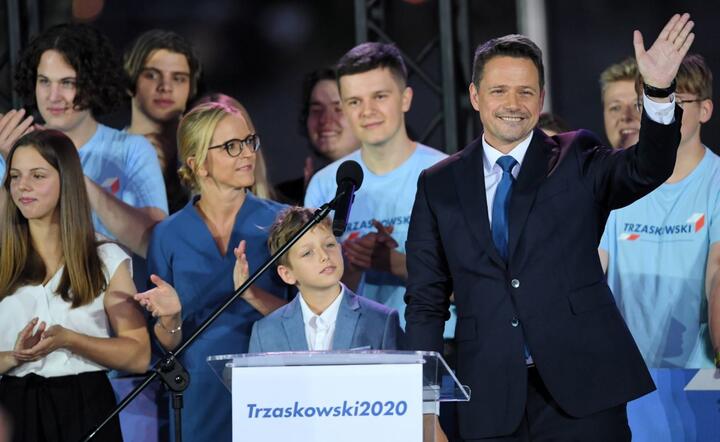 Prezydent Warszawy, kandydat KO w wyborach prezydenckich Rafał Trzaskowski / autor: PAP/Radek Pietruszka