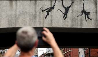 Banksy znów działa. Złodzieje też