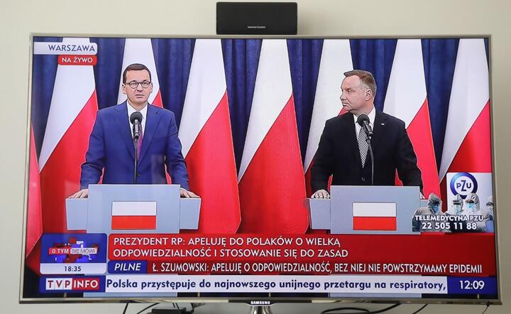 Dzięki koronawirusowi stacje newsowe biją rekordy oglądalności   / autor: PAP/Wojciech Olkuśnik