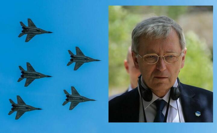 Z lewej nasze MIG-29 na defiladzie w 2019 roku, z prawej dr Jan Parys / autor: wPolityce