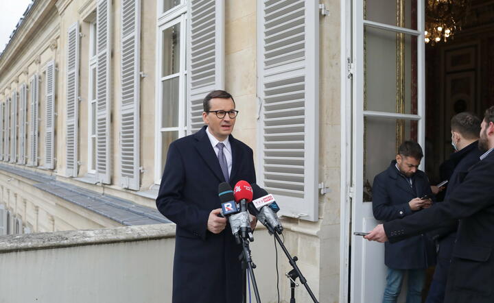 premier Mateusz Morawiecki w Paryżu / autor: fotoserwis PAP