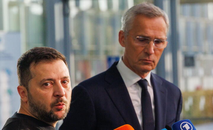 Zełenski i Stoltenberg / autor: PAP/EPA/OLIVIER MATTHYS