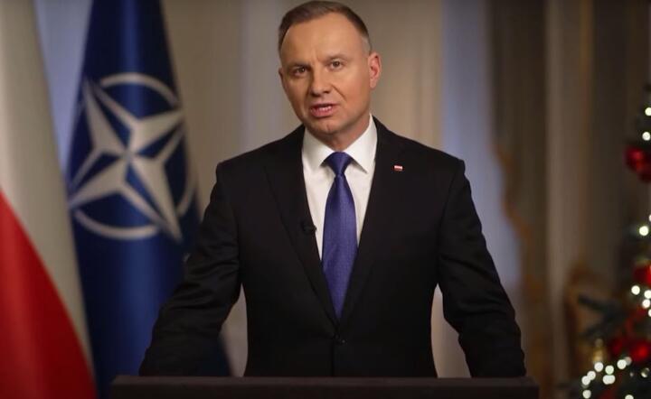 Prezydent Andrzej Duda wygłosił noworoczne orędzie do Polaków / autor: YouTube, KPRP