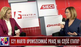 Socha: Dobry moment by zacząć dialog o niepełnym etacie