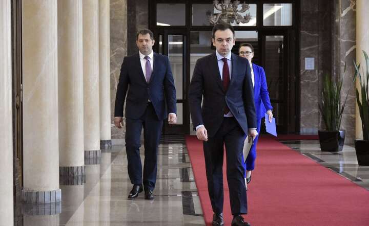 Minister finansów Andrzej Domański w siedzibie swojego resortu / autor: Fratria / LK