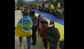 Wiece antyrosyjskie w Chersoniu i Kachowce