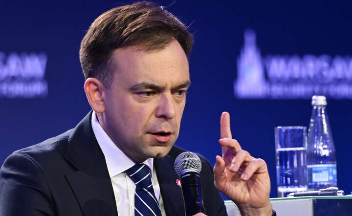  Minister finansów i gospodarki Andrzej Domański  / autor: PAP/Radek Pietruszka
