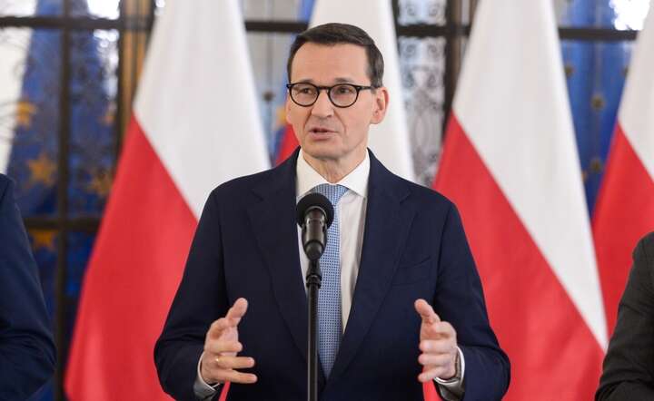 Wiceprezes PiS Mateusz Morawiecki na konferencji prasowej w Sejmie / autor: PAP/Marcin Obara
