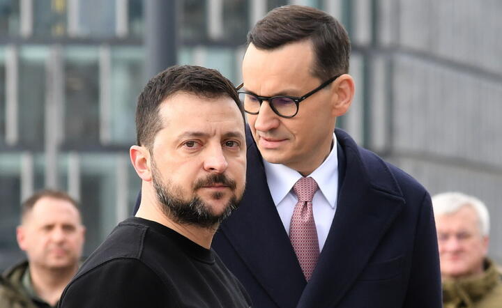 Wołodymyr Zełenski i Mateusz Morawiecki / autor: PAP