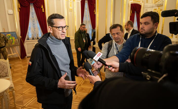 Mateusz Morawiecki w Kijowie / autor: PAP