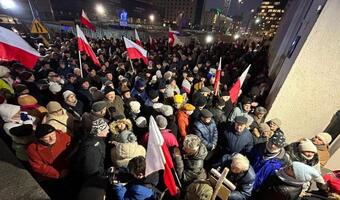 Manifestacja w obronie Telewizji Polskiej