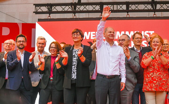 Olaf Scholz, kandydat SPD na kanclerza / autor: PAP/EPA