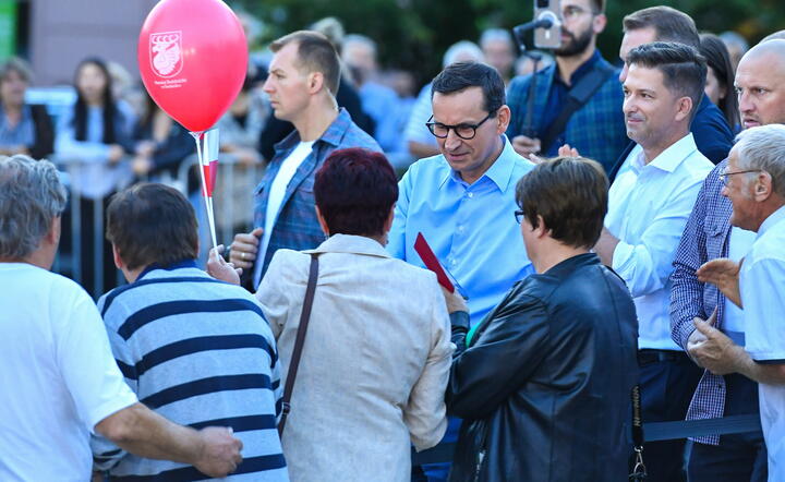 Mateusz Morawiecki w Świdniku / autor: PAP
