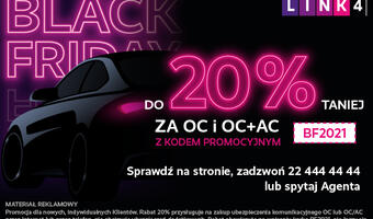Black Friday w LINK4 – OC i OC/AC do 20% taniej przez cały tydzień!