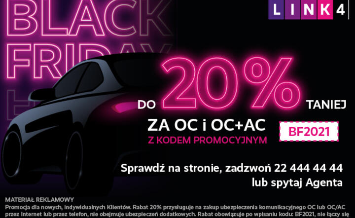 Black Friday w LINK4 - do 20 procent mniej za OC i OC/AC