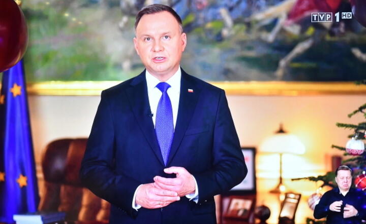 Transmisja orędzia noworocznego prezydenta Andrzeja Dudy / autor: PAP/Radek Pietruszka