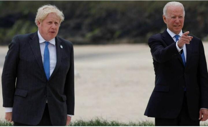 Boris Johnson i Joe Biden  / autor: PAP/EPA/REUTERS POOL