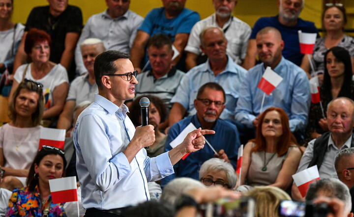 Mateusz Morawiecki w Kościerzynie / autor: PAP