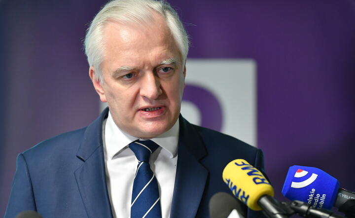 Prezes Porozumienia, wicepremier, minister rozwoju, pracy i technologii Jarosław Gowin / autor: PAP/Wojtek Jargiło