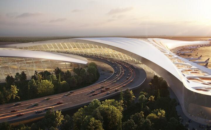 Wizualizacja projektu CPK wraz z jednym z połączeń autostradowych / autor: materiały prasowe CPK