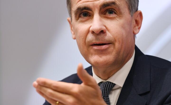 Prezes Banku Anglii Mark Carney, fot. PAP/EPA/ANDY RAIN