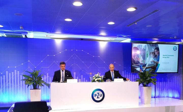 Marcin Eckert, członek zarządu PZU SA oraz Tomasz Kulik, CFO, członek zarządu PZU SA / autor: Fratria