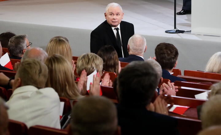 Jarosław Kaczyński w Suwałkach / autor: PAP