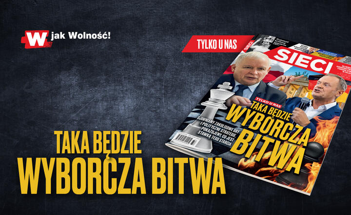 Okładka tygodnika 'Sieci' / autor: Fratria