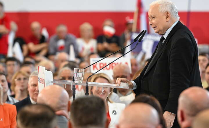 Spotkanie lidera PiS z mieszkańcami Chełma / autor: PAP/Wojtek Jargiło