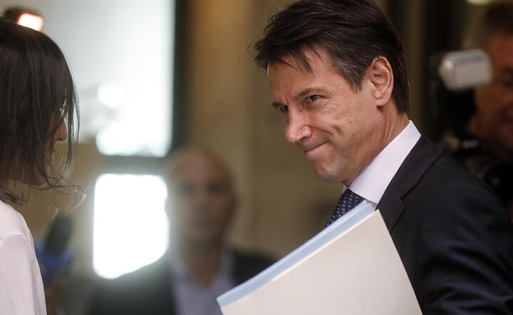Giuseppe Conte - premier Włoch / autor: PAP/EPA/RICCARDO ANTIMIANI
