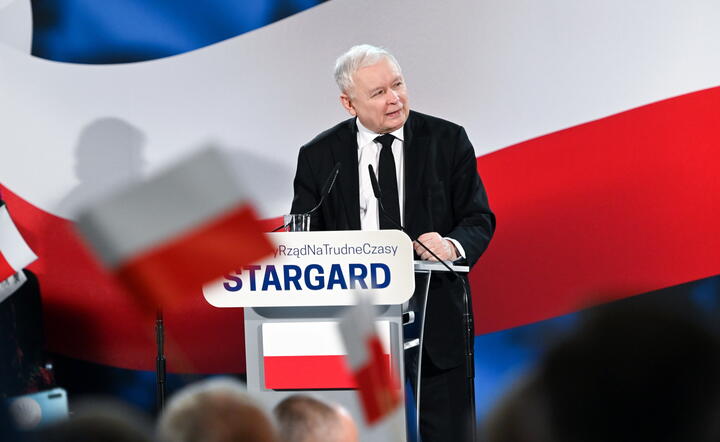 Jarosław Kaczyński w Stargardzie / autor: PAP