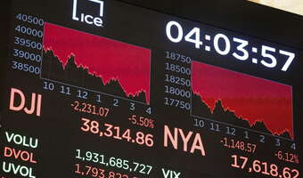 Z Wall Street „wyparowało” 6,4 biliona dolarów!