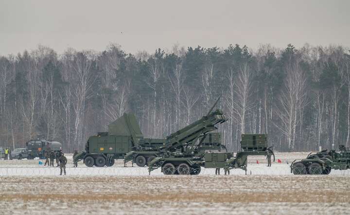 Bateria rakiet Patriot na wyposażeniu Wojska Polskiego chroniła Warszawę w czasie wizyty prezydenta USA Joe Bidena w lutym 2023 r. / autor: Fratria / AS