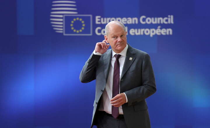 Kanclerz Niemiec Olaf Scholz / autor: PAP/EPA/OLIVIER MATTHYS
