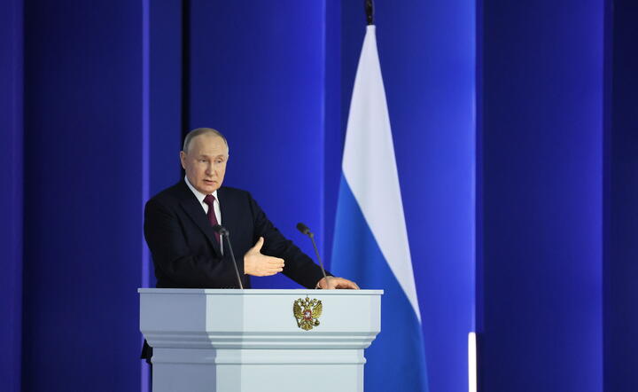 Zbrodniarz wojenny Włodymyr Putin / autor: PAP/EPA