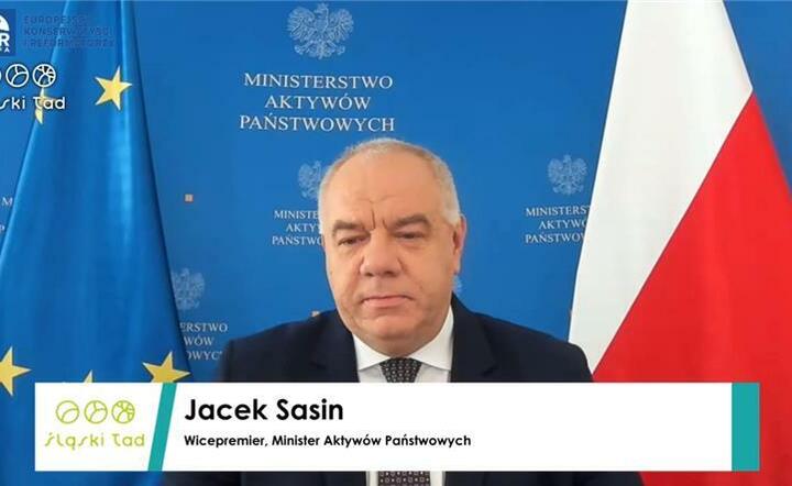 Jacek Sasin podczas konferencji 'Śląski Ład' / autor: twitter.com/MAPGOVPL
