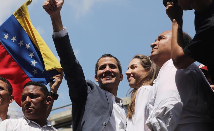 Juan Guaido / autor: PAP/EPA/Miguel Gutierrez