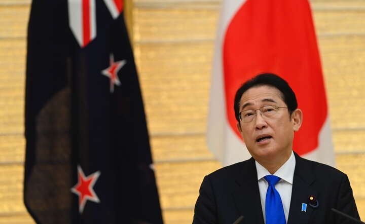 Premier Japonii Fumio Kishida / autor: DAVID MAREUIL/EPA/PAP