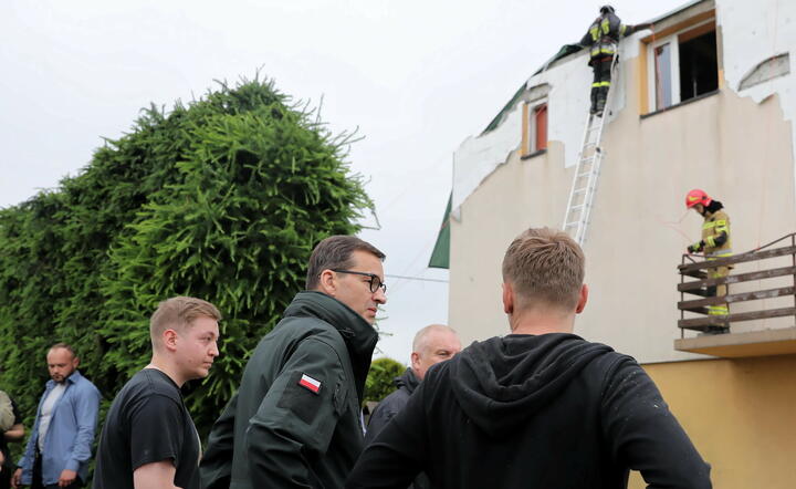 premier Mateusz Morawiecki w Librantowej / autor: fotoserwis PAP