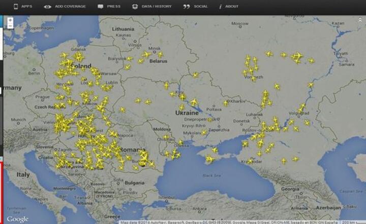 Fot.Flightradar24.com