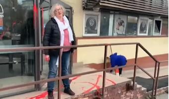 WIDEO Lempart butna wobec pani sprzątającej