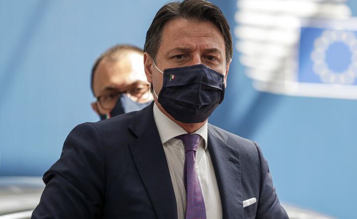 Premier Włoch Giuseppe Conte / autor: PAP/EPA/STEPHANIE LECOCQ / POOL