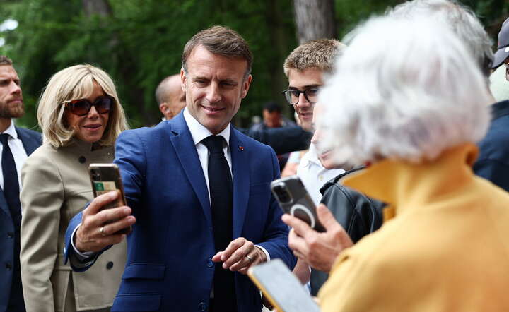 Prezydent Francji Emmanuel Macron / autor: PAP/EPA/YARA NARDI / POOL