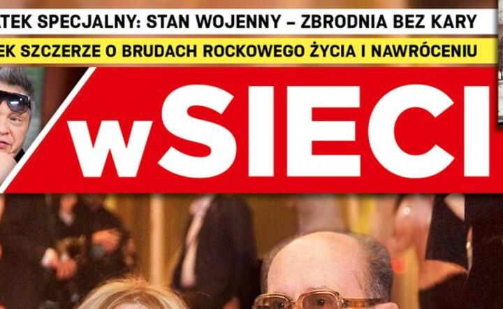 Fragment okładki tygodnika "wSieci"